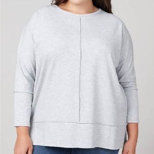 perfect length dolmain sleeve in grey